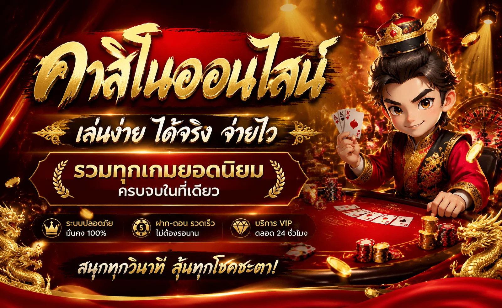 เกมคาสิโนออนไลน์ยอดนิยมบน Mongkol66 บาคาร่า รูเล็ต ไฮโล